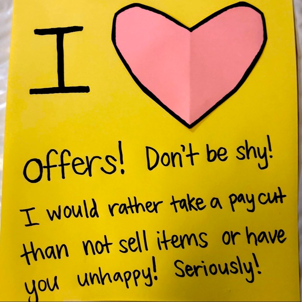 PLEASE make me an offer!! 💓